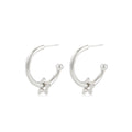 TINY STAR HOOPS