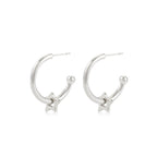 TINY STAR HOOPS