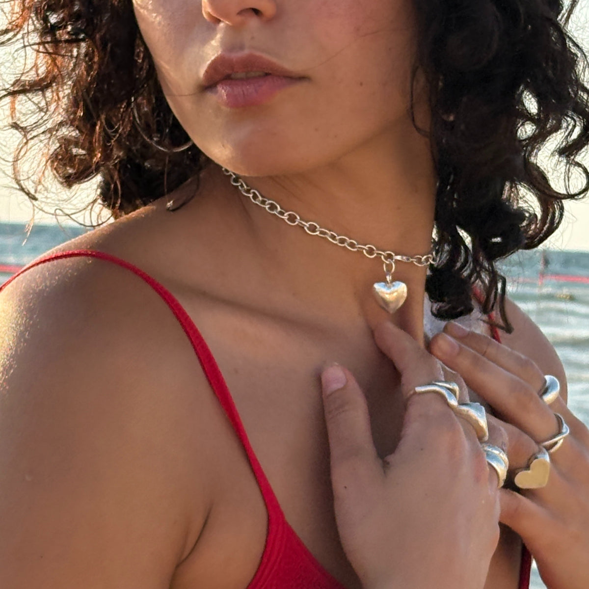 Heart Chain Choker